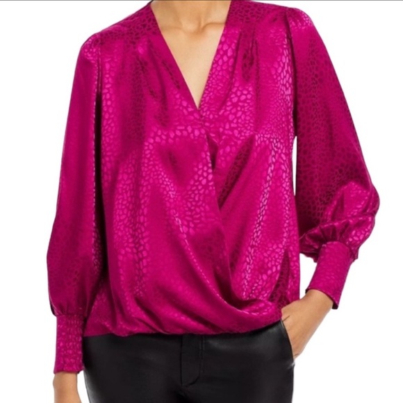 Chenault Tops - Chenault Vibrant Magenta Blouse